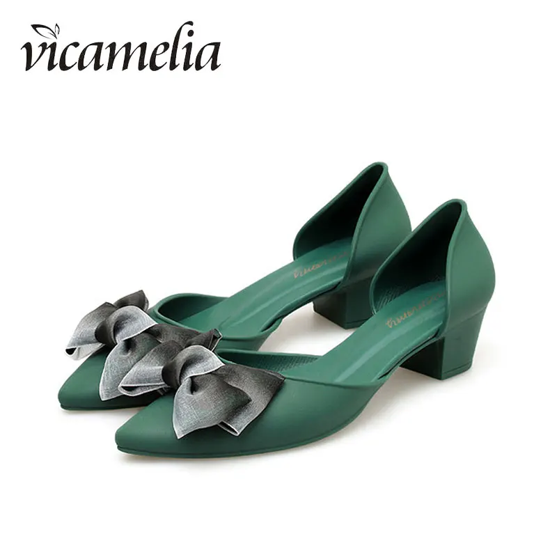 Vicamelia/туфли-лодочки на среднем каблуке с бантом-бабочкой Повседневная пикантная