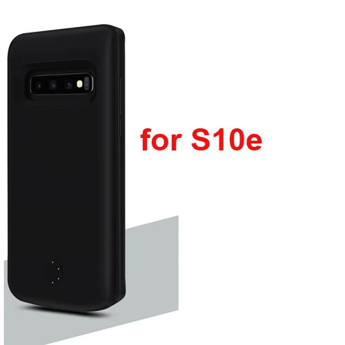 5000mAh/6000mAh Fast Charger Battery Charger Case for Samsung Galaxy S10 Plus S10e Portable Extenal Power Bank battery Case - Цвет: Black For S10e