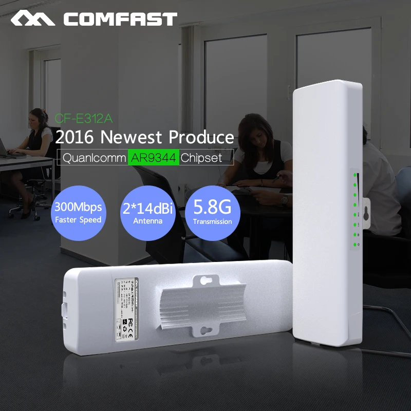 2016 !300Mbps Outdoor CPE 5G wi-fi Ethernet Access Point Wifi Bridge Wireless 1-3KM AP Range Extender Routers POE WIFI Repeater