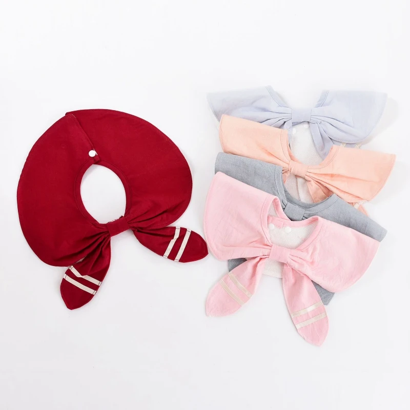 

Baby Absorbent Bowknot Shape Bibs for Drooling Teething Casual Infant Bib Burp Towels 2019 New