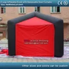 Free shipping 4mWx4mLx3.6mH 4 legs inflatable kiosk inflatable bar booth with removable door curtains enclosure exhibition tent 1