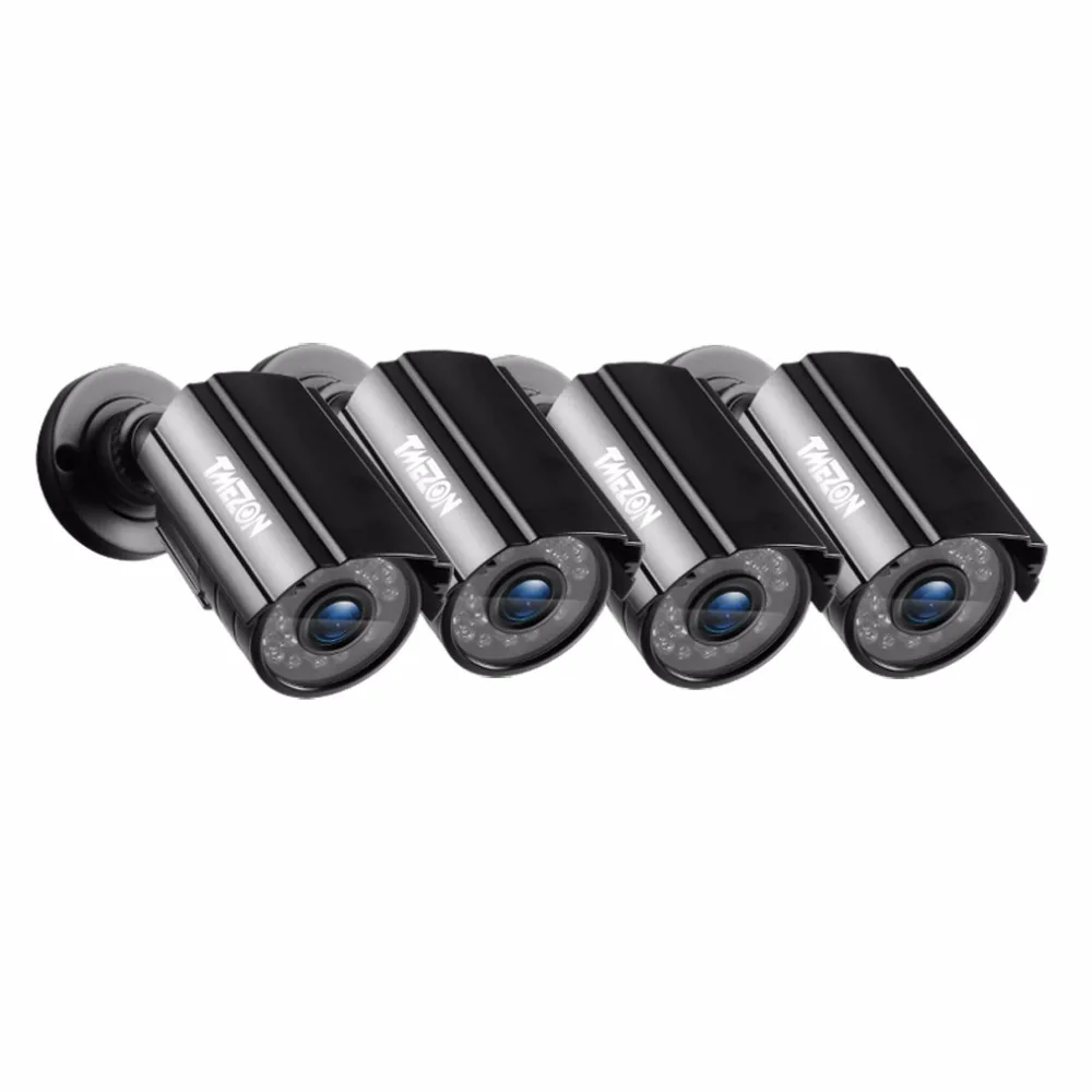 Tmezon 4 шт./комплект. Камера HD 1080P система видеонаблюдения CCTV наружная