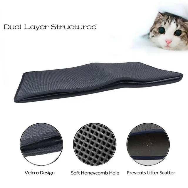 Flexible Large Pet No Odor Convenient Waterproof Under Bowl Scatter Control  Keep Cleaning Silicone Cat Litter Mat Soft Smooth - AliExpress