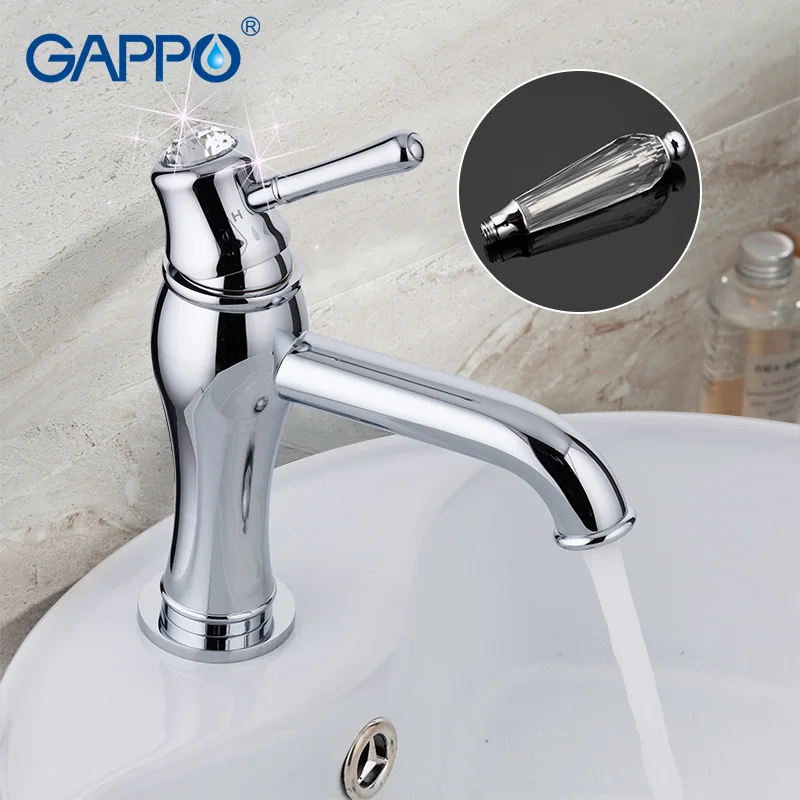 GAPPO crystal water mixer basin sink faucet basin mixer Bathroom sink Faucet mixer taps waterfall mount tap torneira grifoGA1097