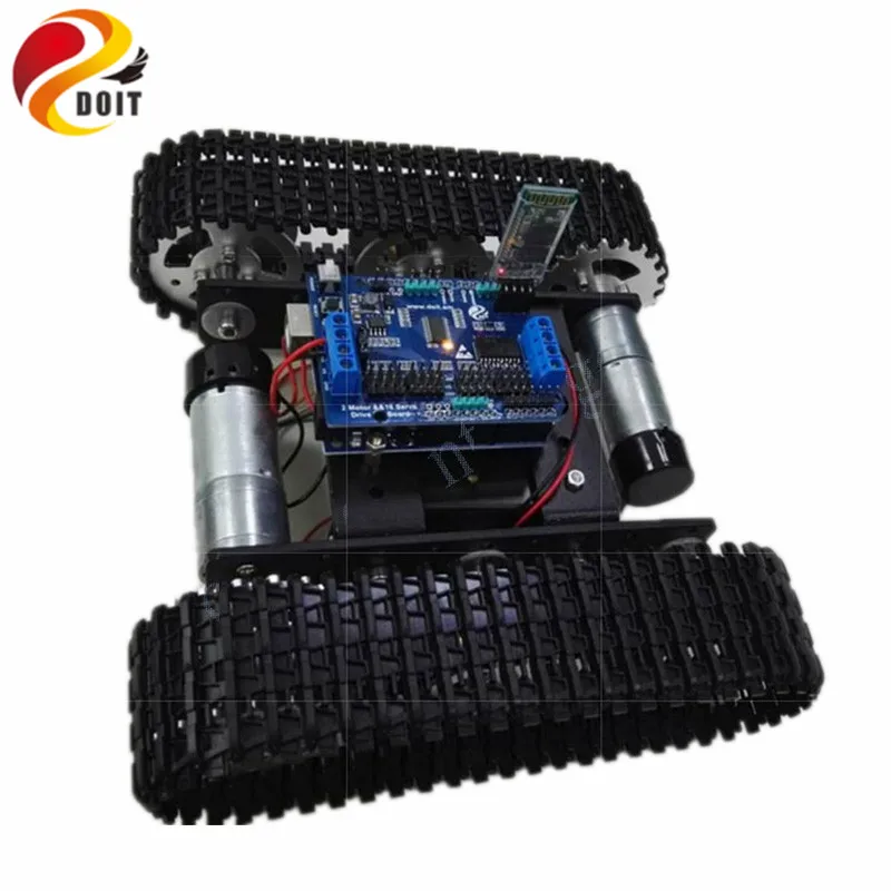 Bluetooth/WiFi Control Smart Robot Tank Car compatible with UNO Motor Drive DIY RC Toy Metal Caterpillar chassis