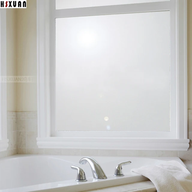 waterproof decoration window film 50x100cm bathroom Solid color frosted