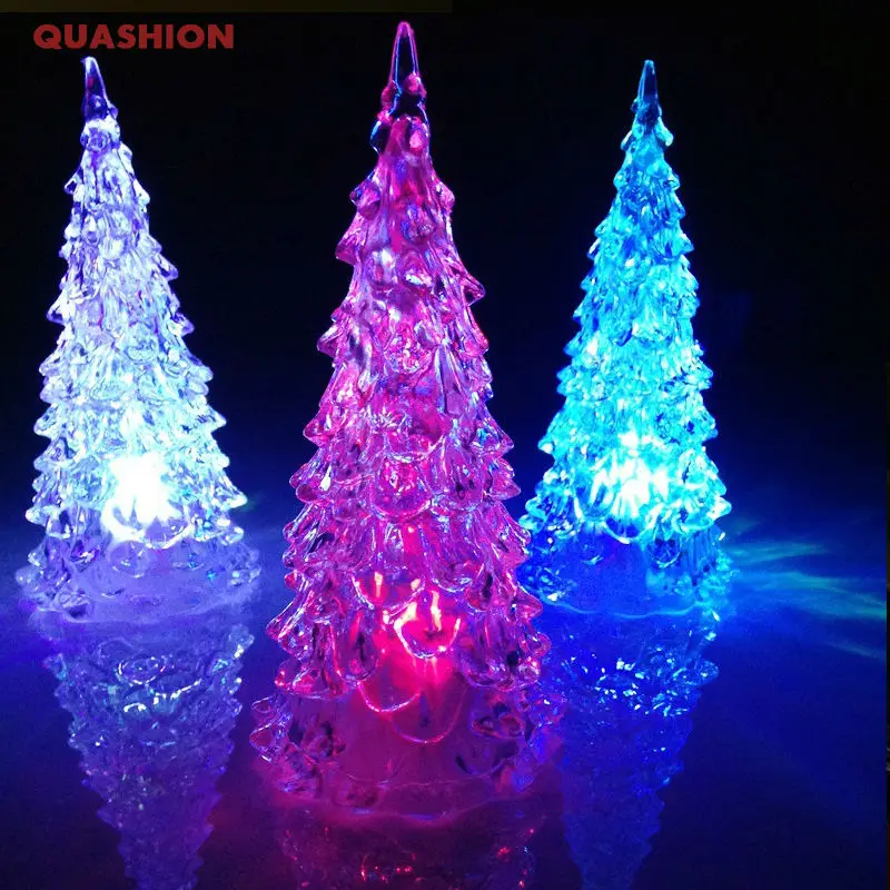 Christmas Xmas Tree Light Small LED Edge Emitting Lamp Decor Home Color Changing 