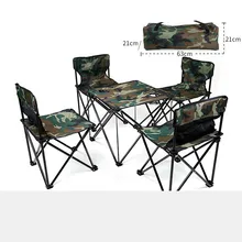 Outdoor Picnic Set Portable Folding Tables and Chairs for Camping Folding Table and Chair Set Foldable Aluminum Table