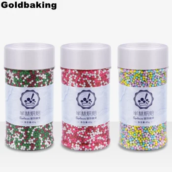 

2mm Sugar Ball Rainbow Nonpareils Food Decorative Sprinkles Cake Decoration Cupcake Decorating Sprinkles 85g