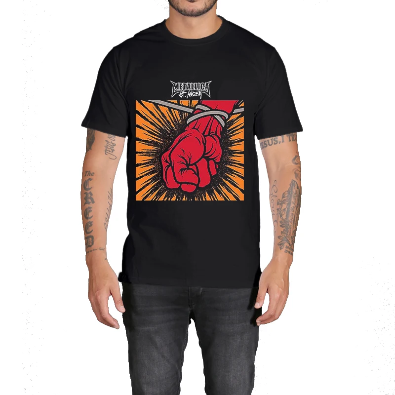 Rocksir 2017 the band series men t shirt METALLICA 2003 St. Anger Album cover classic design high quality summer top tees | Мужская