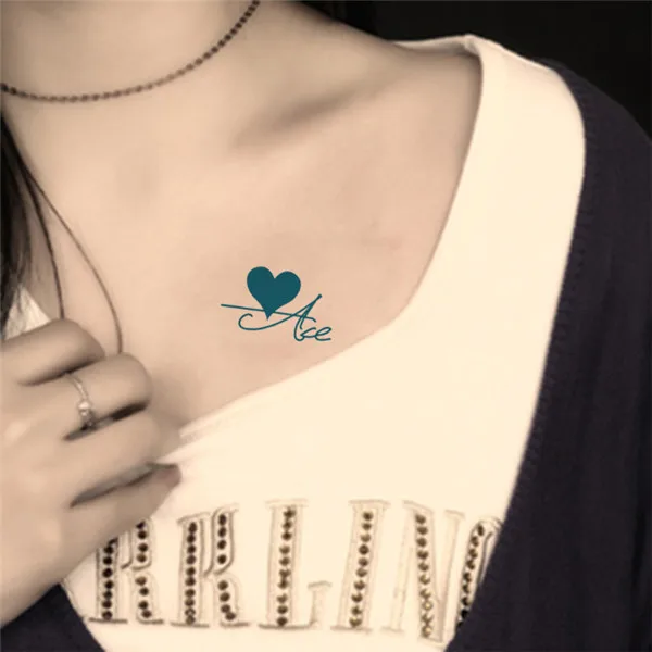 2015 Mujeres Pecho Pegatinas Tatuaje Impermeable Falso Tatuaje