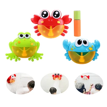 

Baby Bath Toys Crab Bubble Maker Machine Bathroom for Kids Electric Automatic Crab Bubble Maker Children Bath Outdoor Toys