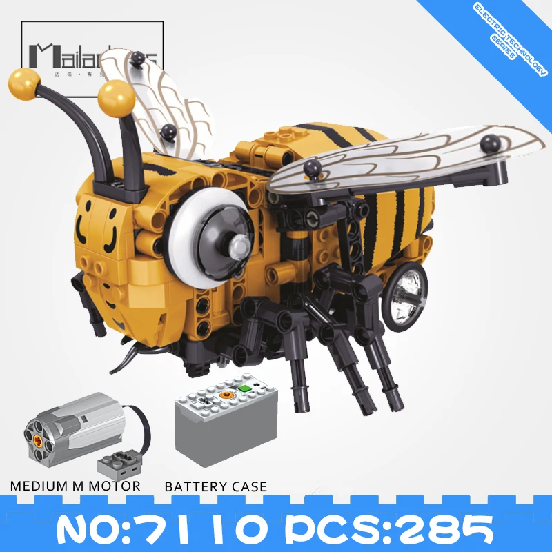 

In Stock Technic Electric Remote Control Bee Building Blocks Compatible With Technic Creator DIY Toys For Children