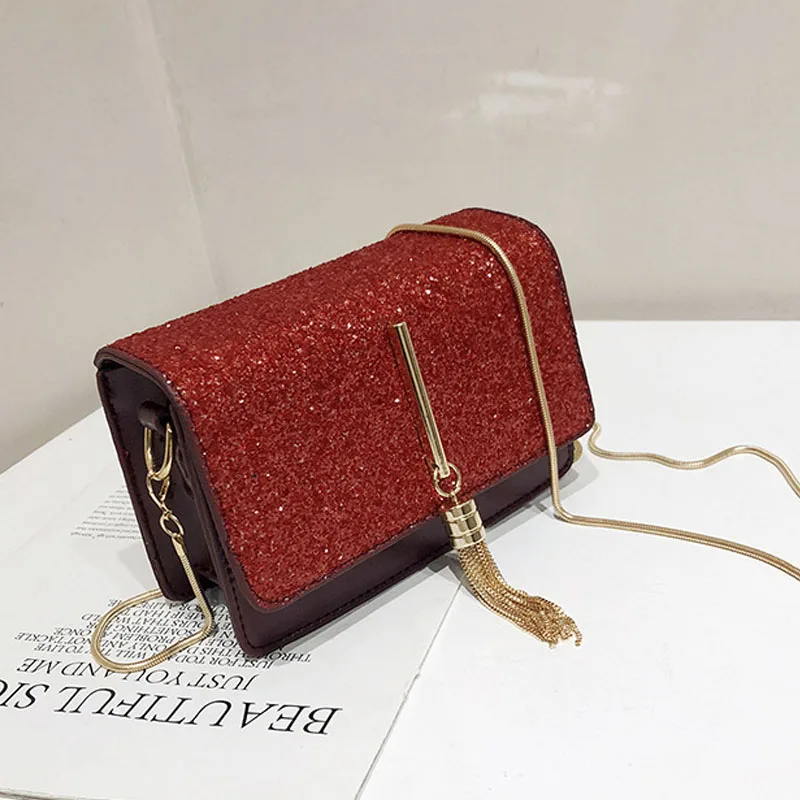 

Luxury Handbags Women Designer Crossbody Bags Shining Women Sequined Shoulder Bag Leather Small Clutch Purses Mini flap bags