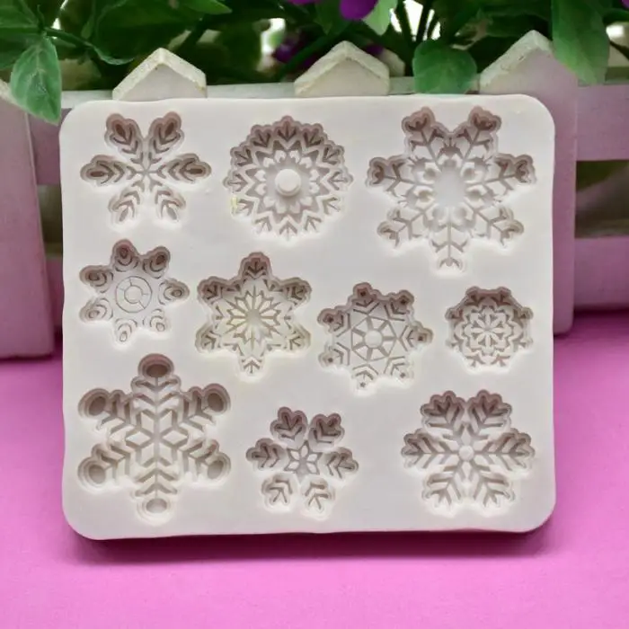Горячие DIY силиконовый для выпекания тортов формы рождественская елка лося в форме снежинок форма для печенья инструменты MDD88