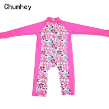 Chumhey/От 3 до 4 лет; купальный костюм для маленьких девочек; цельный милый Печатный купальный костюм с медведем; одежда для малышей; детский купальник