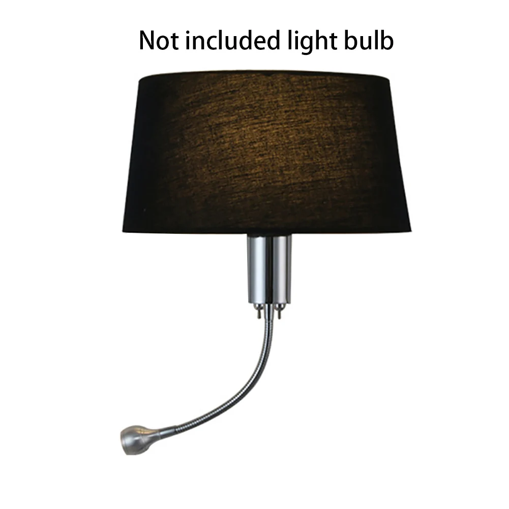 

E27 Living Room Chandelier Wall Mount Bedroom Home Sconce Decorative Cover Night Country Beside Lights Retro Cloth Lampshade
