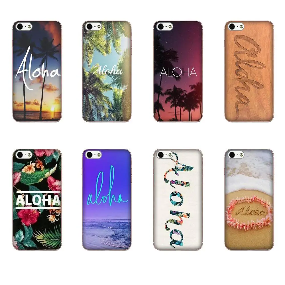 Чехол для телефона из ТПУ Apple iPhone 4 4S 5 5C 5S SE 6 6S 7 8 Plus X XS Max XR надпись &quotАлоха