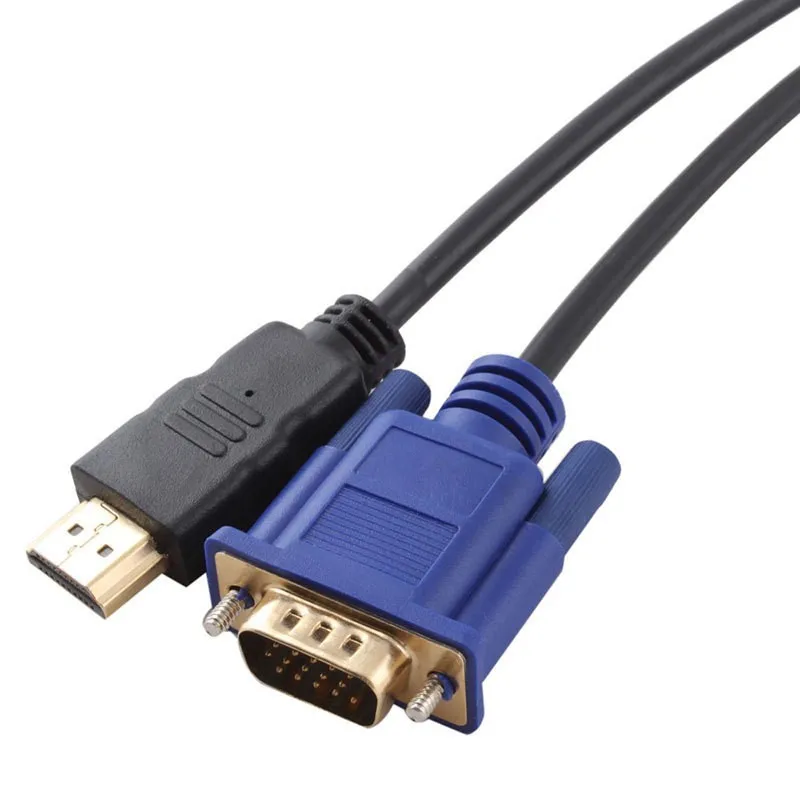 Megalópolis Moderador legación 1.8M HDMI Male to SVGA VGA M Converter A/V Cable Lead HDMI to vga 1000 pcs