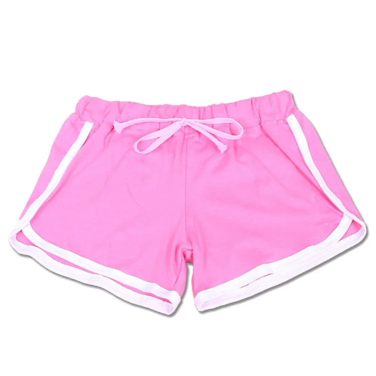 Брендовые модные летние женские шорты для отдыха с эластичной резинкой на талии, женские повседневные шорты Yo-Ga - Цвет: Розовый