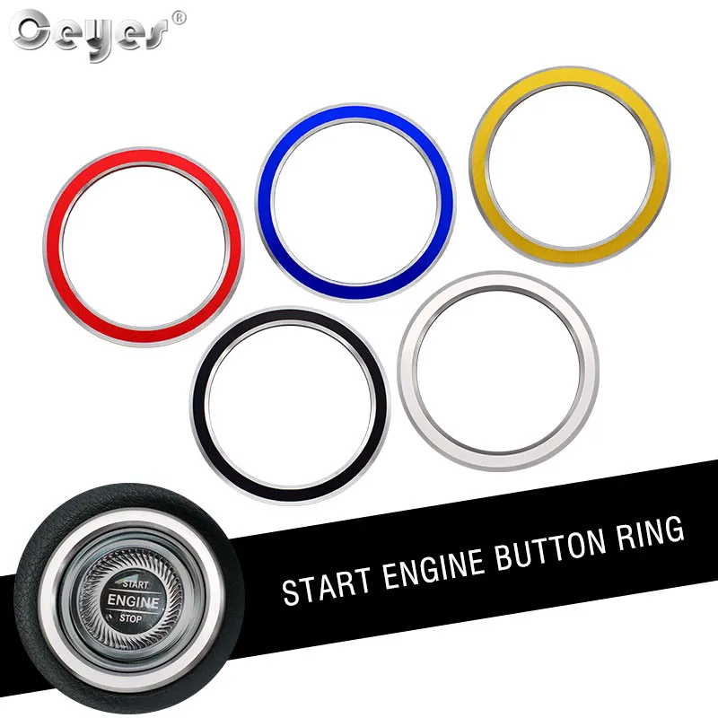 

Ceyes Car Accessories Switch Cover Engine Ignition Start Ring Stickers Car Styling Case For Mercedes Benz E Class W213 E200 E300