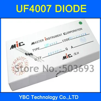 

500pcs/lot UF4007 Ultra Fast Rectifier Diode 1000V 1A