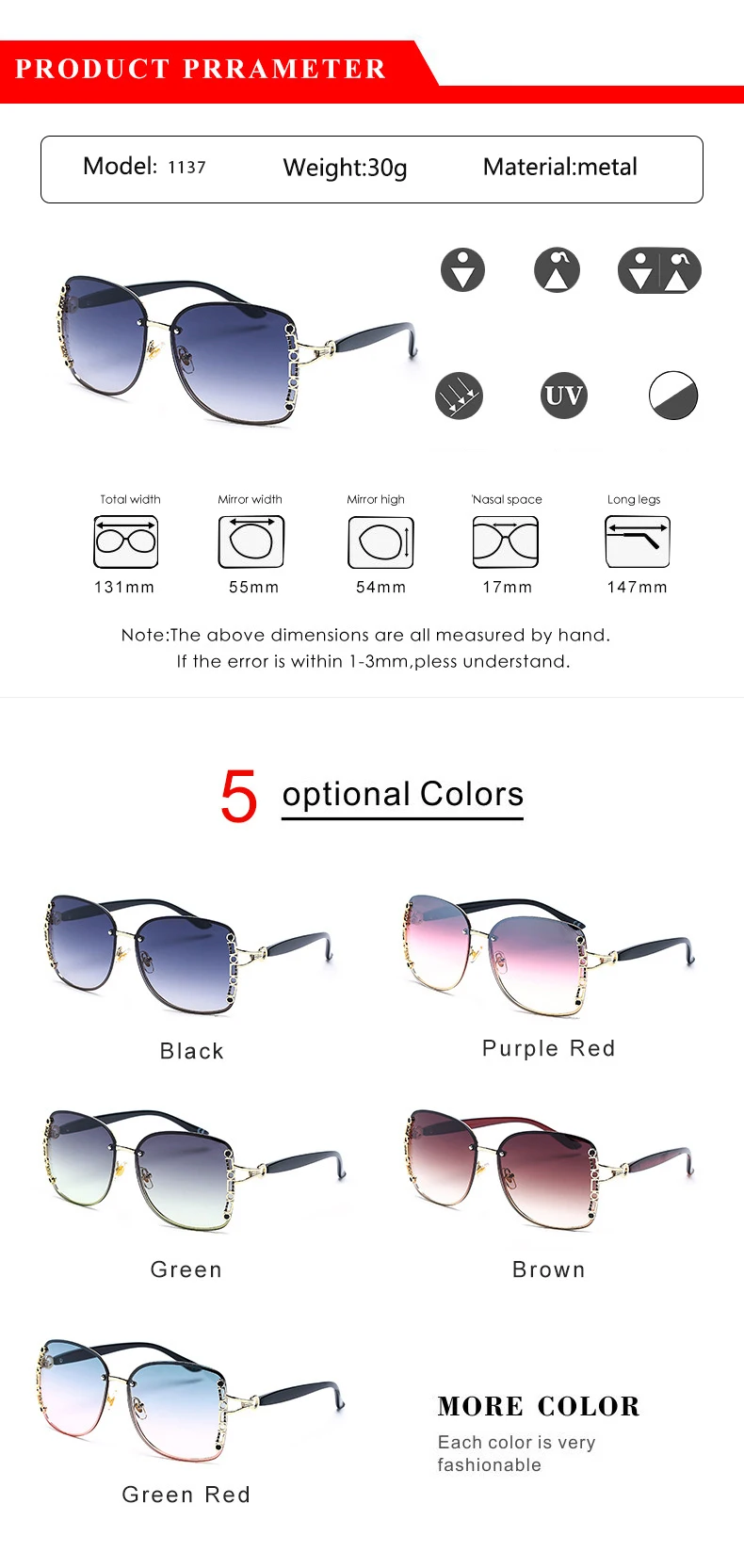 Новые Солнцезащитные очки женские с жемчужной цепочкой брендовые винтажные градиентные солнцезащитные очки для женщин и мужчин