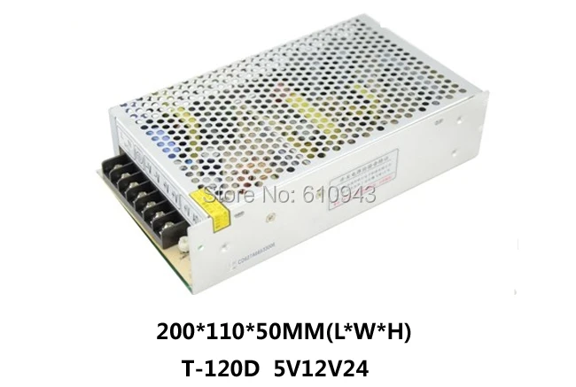 

T-120DFree Shipping120W MINI triple Output Switching power supply Output Voltage 5V 12V 24V AC-DC T-120D