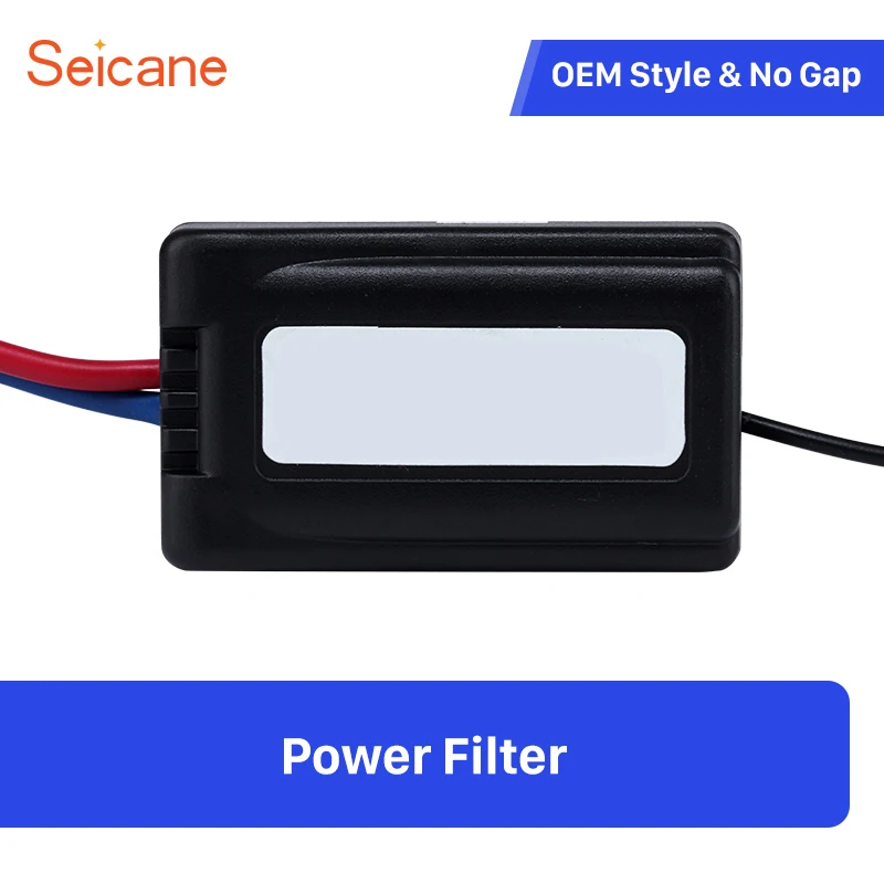 

Seicane Amazing Vehicle Refitting Plastic Black Color Power Filter Noise Interference Box Car Power Supply Audio Adapter