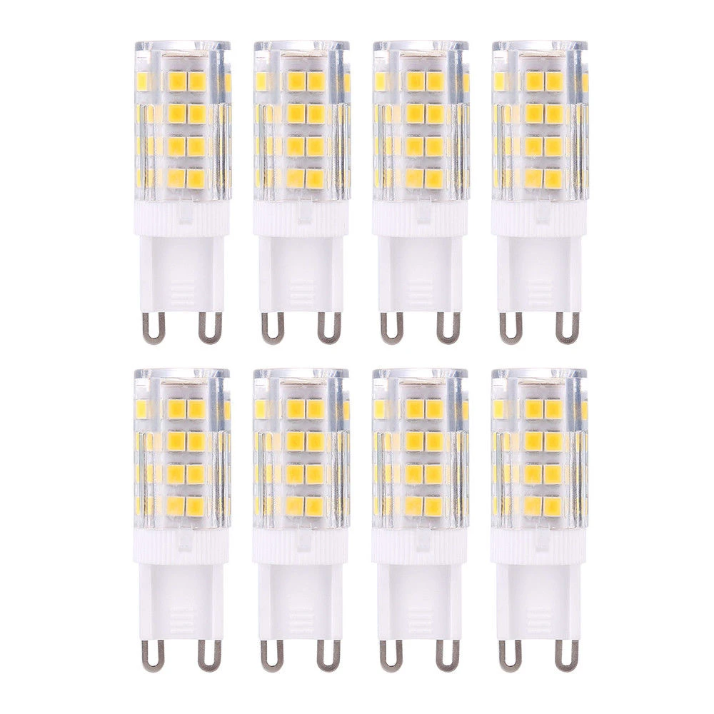 8 Uds G9 LED 5W bombilla 40W equivalente luz diurna blanca 6000K AC 110V 360 Omni haz ángulo regulable JCD bombilla G9 Base|Bombillas y tubos AliExpress