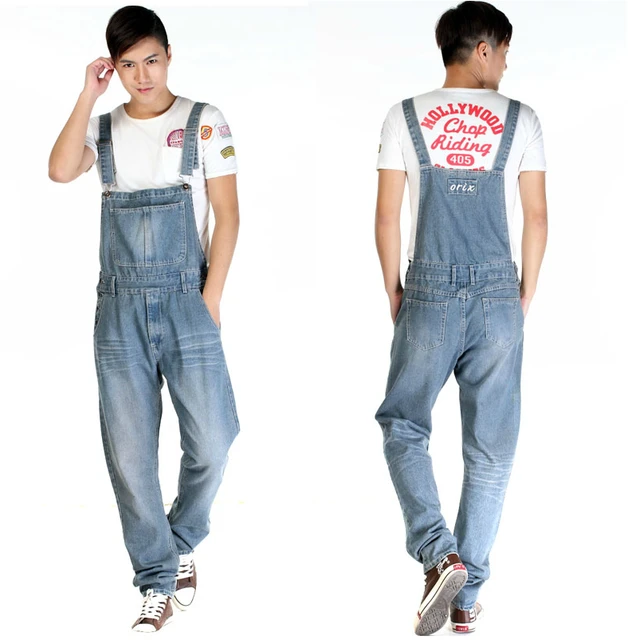 mens denim onesie