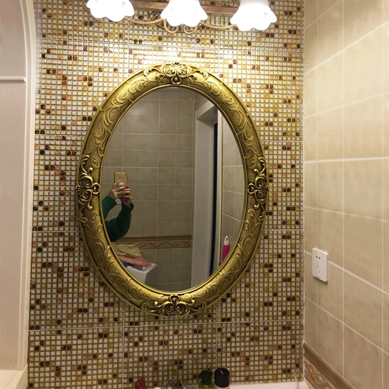 61 5cmx81cm European And American Retro Oval Bathroom Mirror American Retro Oval Bathroom Mirror