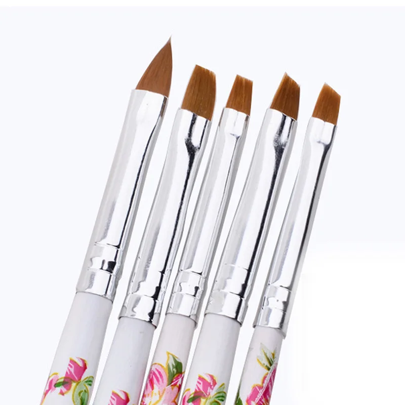 5 шт./компл. новые кисти для ногтей УФ-гель акриловая кисть дизайна набор ручек