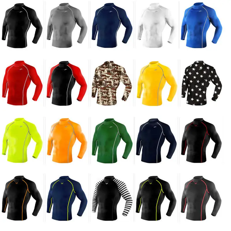 

Newest Edition TakeFive Men's Skin Tight Compression Base Layer Total Long Running Shirts