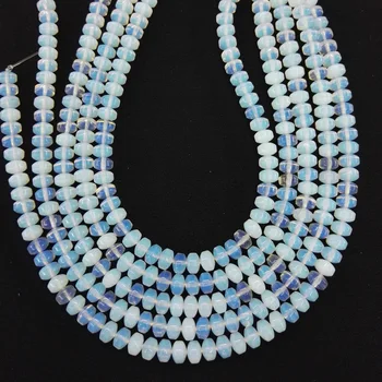 

beads wheels opal Stone Beads 6X9 MM round stones bead Fashion jewelry 50Pcs/lot diy charm Accessories wholesale