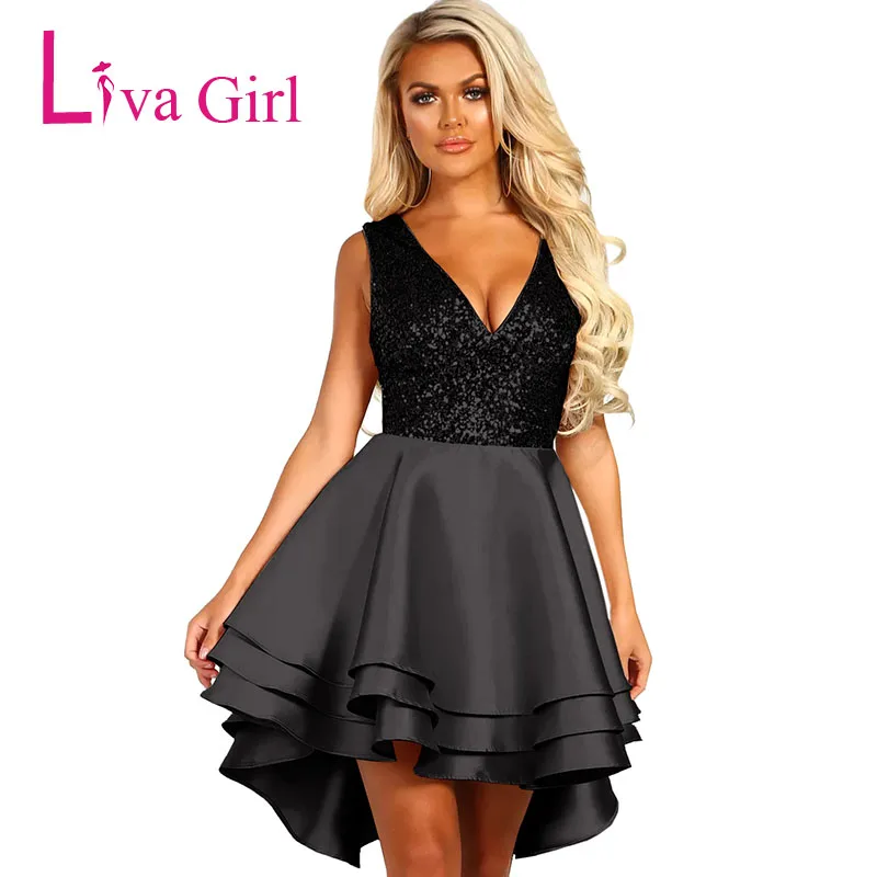 Heart-Broken-Black-Gold-Sequin-Multi-Layer-Skater-Dress-LC220591-2-1