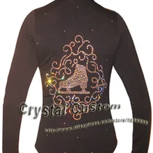 Горячая Распродажа платье для фигурного катания красивый бренд Vogue куртка для фигурного катания для соревнований J2016