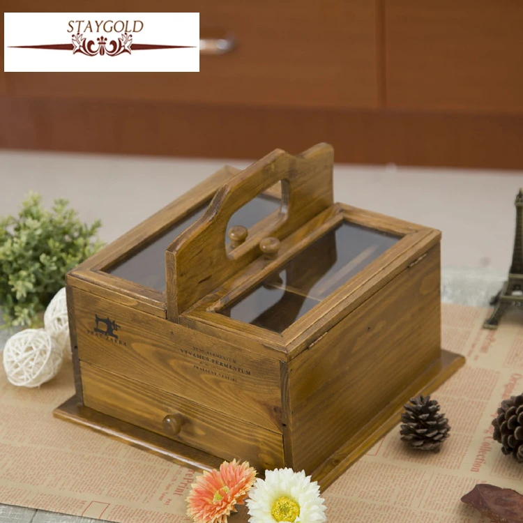 

Staygold Zakka Drawer Type Sewing Box Jewelry Box Multifunctional Debris Storage Container Home Decor Decoration Accessories