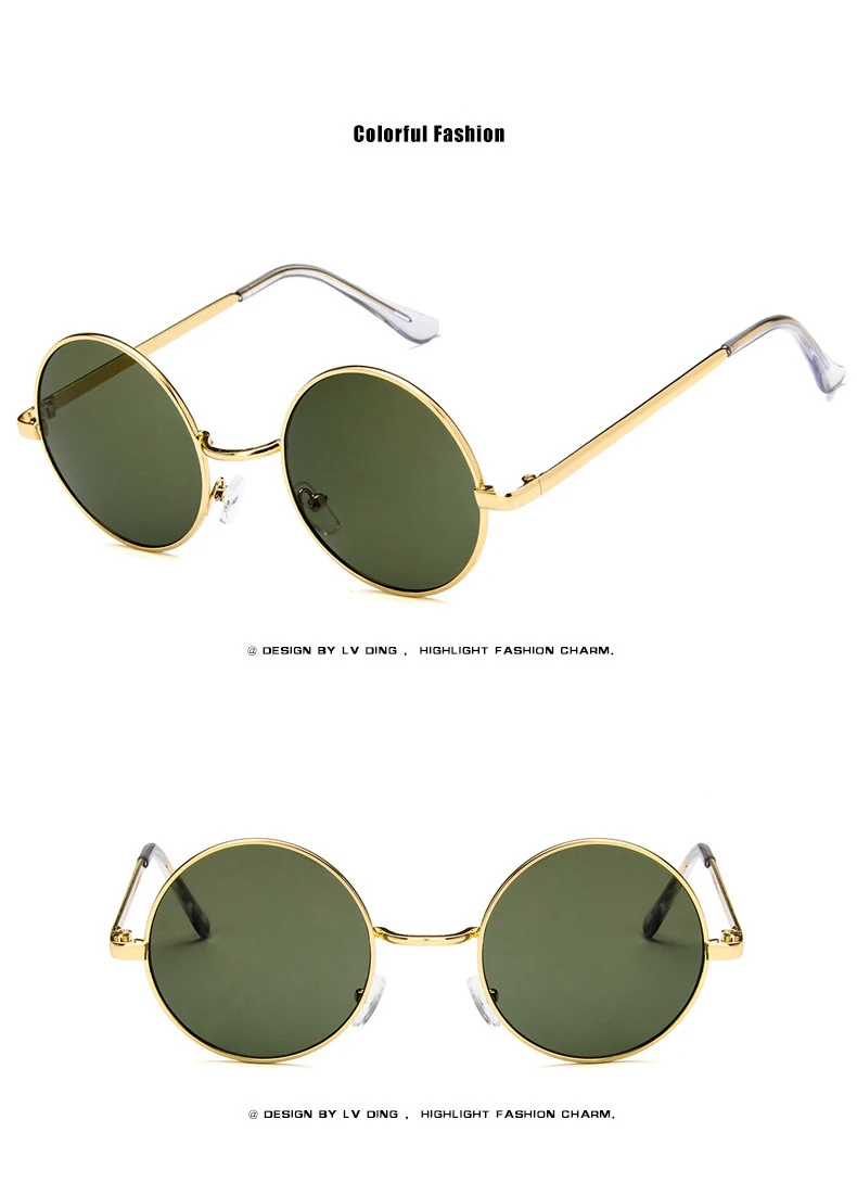 Модные Овальные Солнцезащитные очки женские фирменный дизайн небольшой металлический каркас стимпанк Ретро солнцезащитные женские очки оculos De Sol UV400