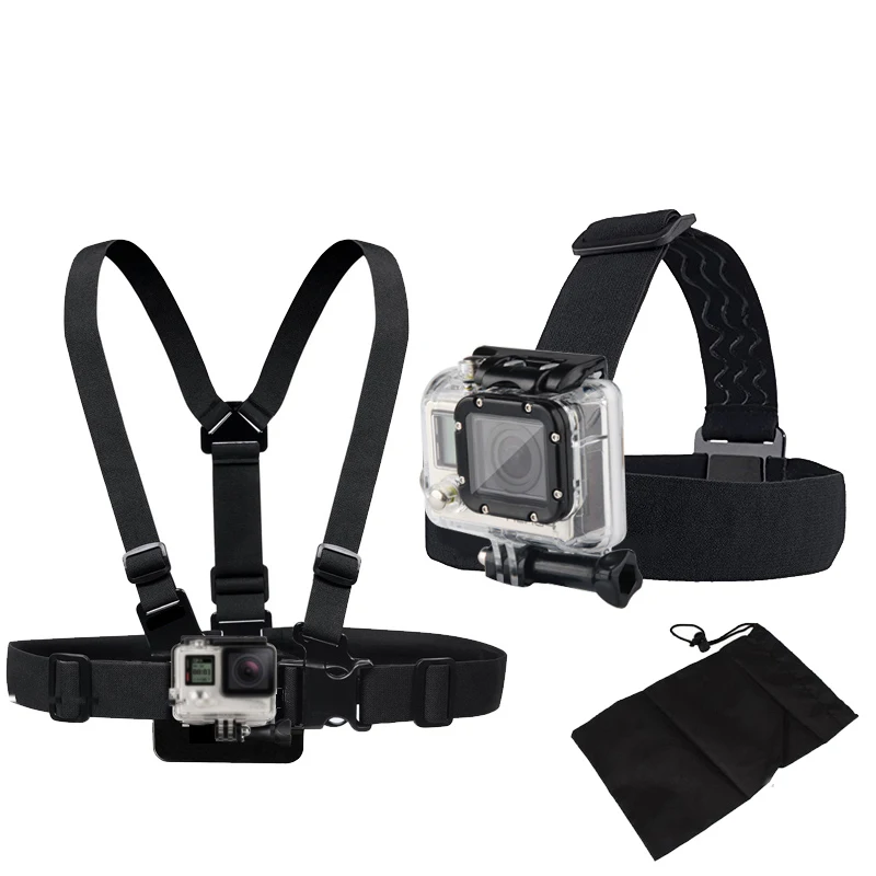 Аксессуары для GoPro Xiaomi yi 4K Hero7/6/5/4/3 фотосессия ремень на грудь головной наплечный