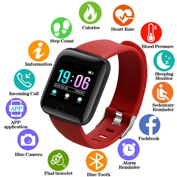 

Original Smart Bracelet Heart Rate Blood Pressure Health Waterproof Smart Watch Bluetooth Wristband Fitness Tracker Touch Screen