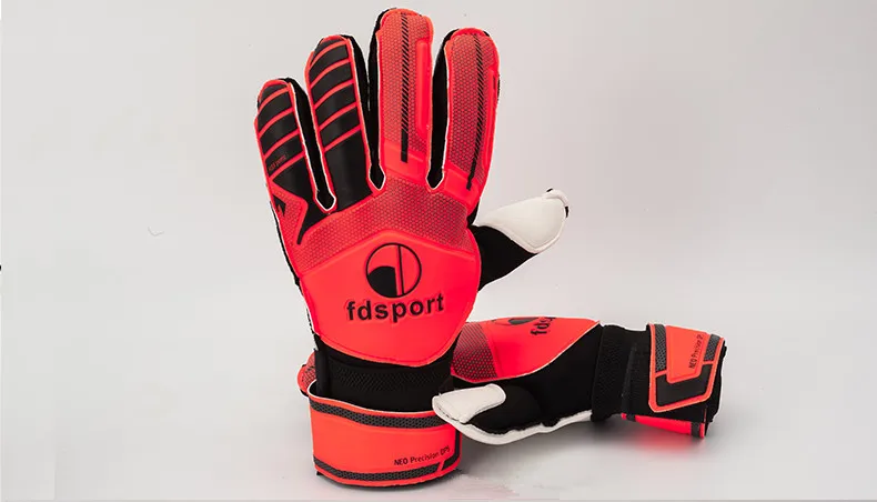 Профессиональные детские футбольные перчатки Вратарские Мягкие латексные Нескользящие мужские футбольные вратарские перчатки 5 пальцев сохраняют защиту дышащие