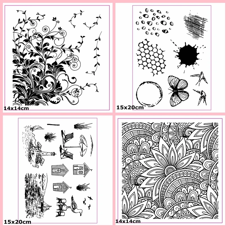 

Country Lifestyle DIY Clear Stamp Craft Silicone Paper Card Album Making Scrapbooking Embossing Template Handmade Decoration