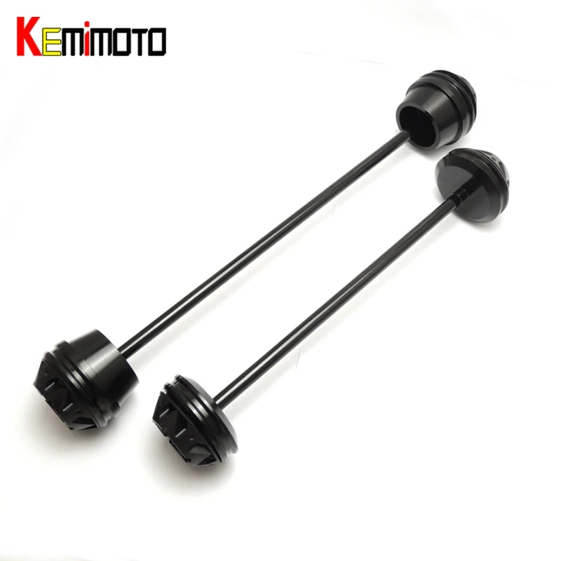 

KEMiMOTO For YAMAHA MT-07 FZ-07 MT07 MT 07 2014 2015 2016 Motorcycle Axle Fork Wheel Protector Sliders Falling Protection