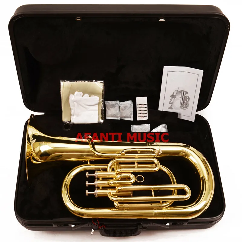 Afanti Music Bb tone / Yellow Brass / Gold Lacquer Baritone (BAR-102)