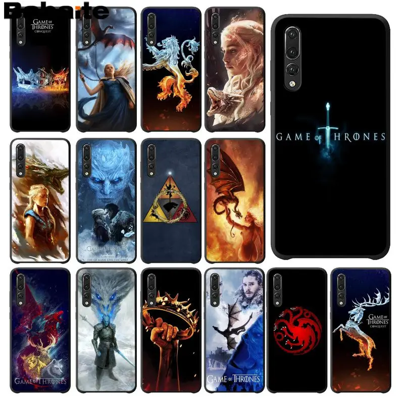 

Babaite Game of Thrones Season 8 Black TPU Soft Phone Cover for Huawei Mate10 Lite P20 Pro P9 P10 Plus Mate9 10 Honor 10 View 10