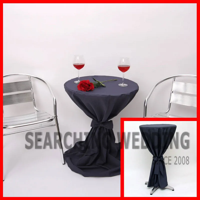 100 Polyester Cocktail Table Cover Pub Highboy Table Cloth Wedding