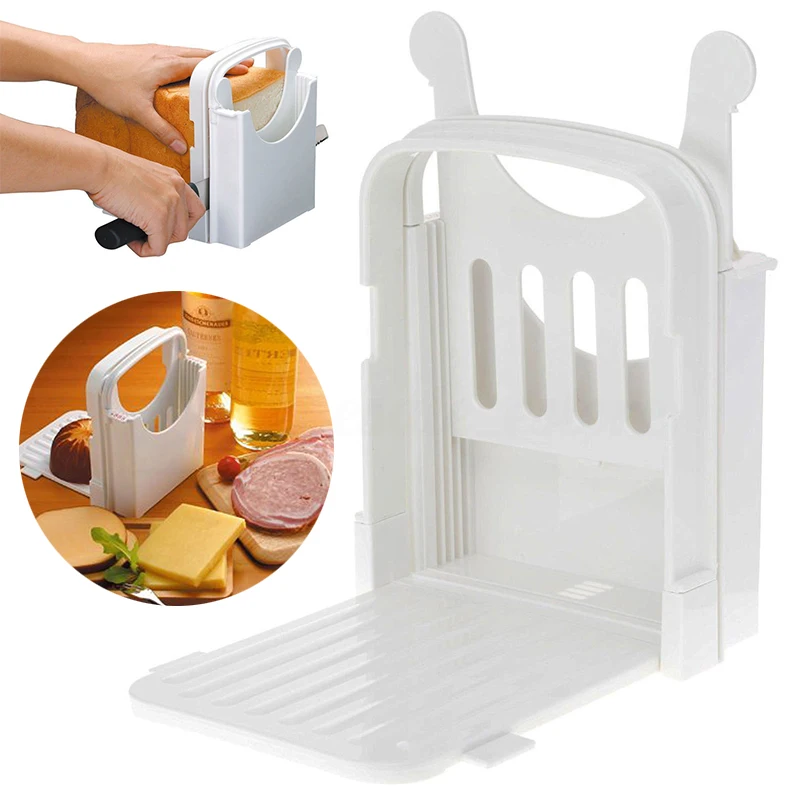 Toast Bread Slicer Loaf Sandwich Cutter Maker Guide Slicing Kitchen Tools