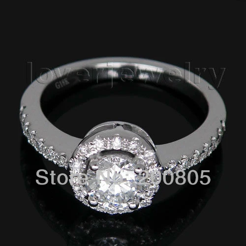 

New Fancy 0.48CT Vintage Solid 18Kt White Gold Natural Diamond Wedding Engagement Ring