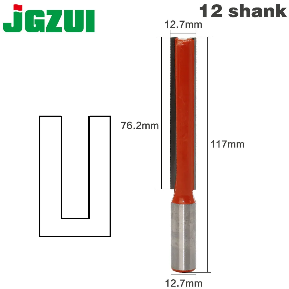 

1 pc 1/2 Shank Extra long 3" Blade 1/2" Cutting Dia. Straight Router Bit Woodworking cutter Tenon Cutter for Woodworking
